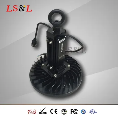 150W LED UFO Highbay Med Sort Skal